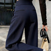 High-Waisted Straight-Leg Broek