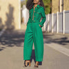 Long-sleeve Shirt And Mid-waist Elegant Business Trousers Two-piece Set