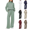 2026 Spring And Autumn New Women's Clothing European And American Casual Two-Piece Set Stand Collar Zipper Sports Casual Sweatshirt Set