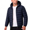 Mens Warm Solid-color Cotton Jacket
